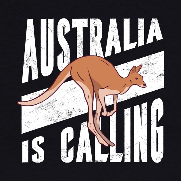 Australia Is Calling // Cute Cartoon Kangaroo by SLAG_Creative